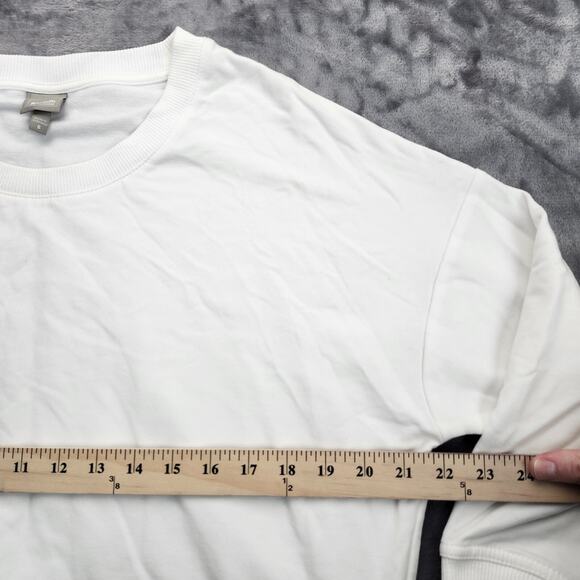 Bench Urbanwear Womens 3/4 sleeve loose fit White Sweater Top size Small - Picture 3 of 12